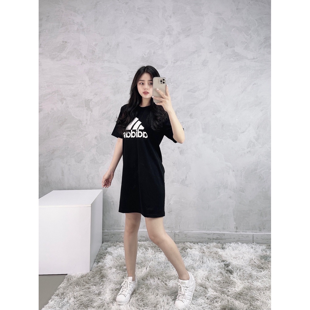 (HÀNG XUẤT XỊN) Váy / đầm das đen 1800 ESSENTIALS LOGO DRESS BLACK Made in Cam//bodia full-tag-code
