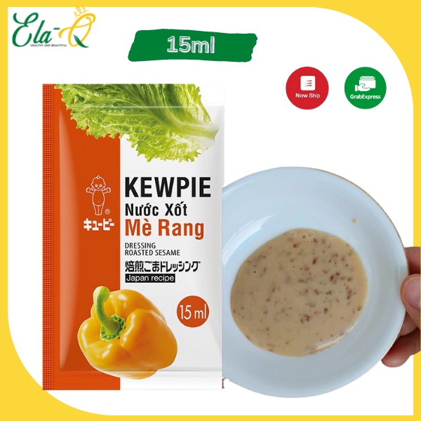 Nước Sốt mè rang Kewpie 15ml thơm ngon - Nước sốt ăn kèm với rong nho và các loại salad,