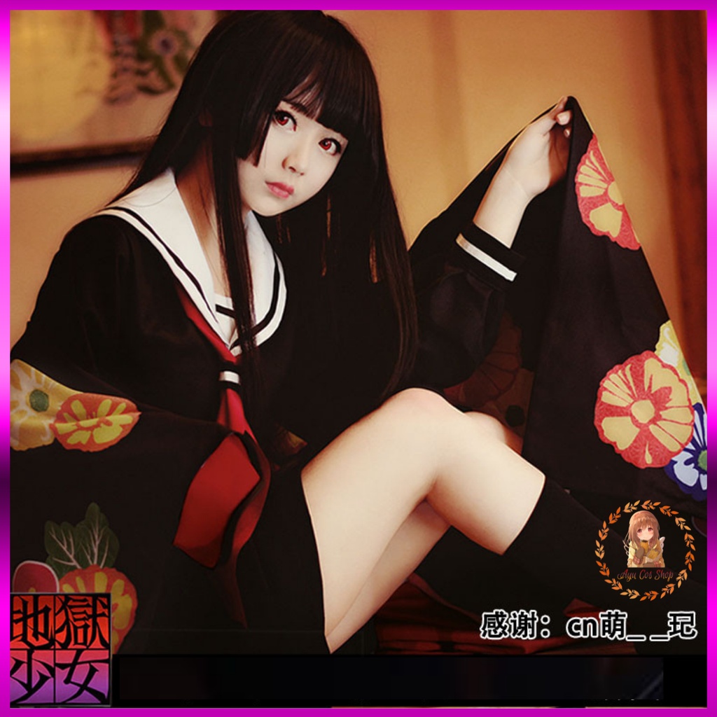 [order/không có sẵn] Trang phục đồ cosplay Emma Ai Jigoku shoujo cô gái đến từ địa ngục