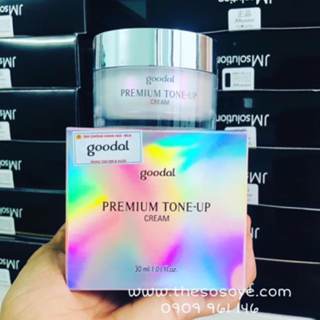 Kem Dưỡng Trắng Da và Nâng Tone Ốc Sên Goodal Premium Snail Tone Up Cream 30ml