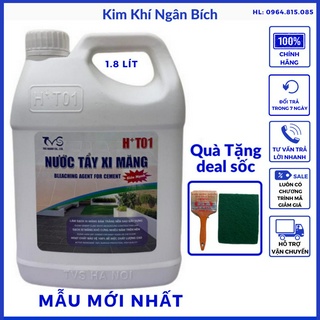 Dung dịch tẩy xi măng trên nền gạch HT01 các tạp chất sơn rong rêu ố dính