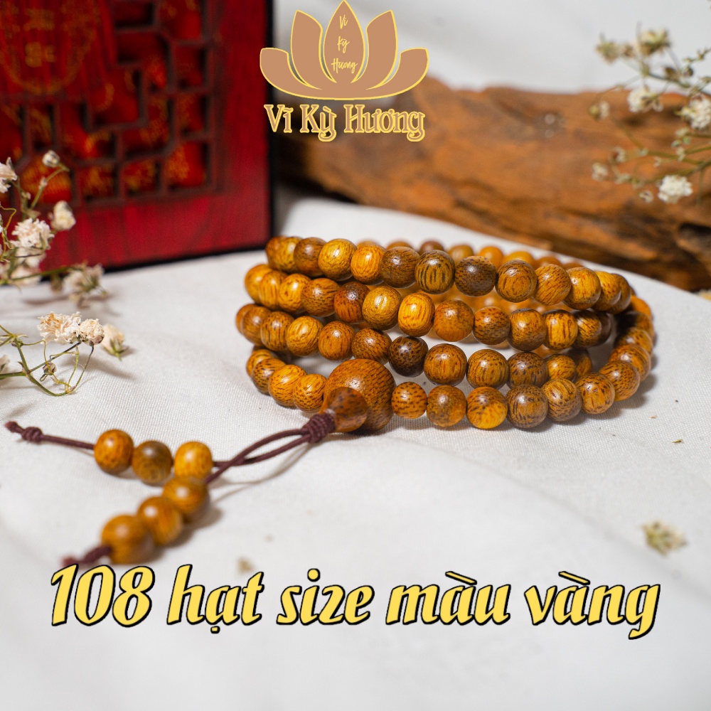 Vòng Tay Trầm Hương 108 Trầm Tốc Việt - Hạt Trầm Hương Tự Nhiên Hàng Núi Rừng Quảng Nam Size 6mm 8mm Vĩ Kỳ Hương | BigBuy360 - bigbuy360.vn
