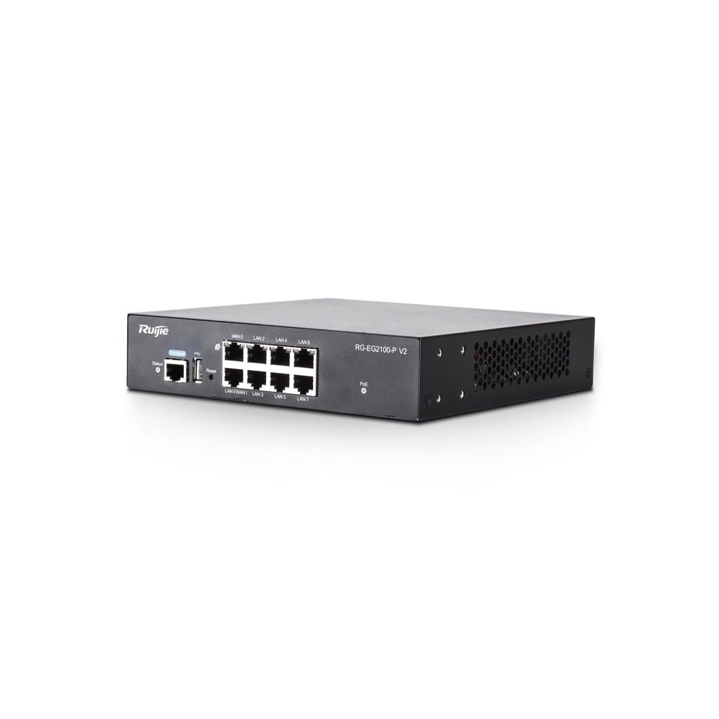 Thiết bị cân bằng tải thông minh 300 user, 8 Poe, 2 WAN Ruijie RG-EG2100-P V2 2100P
