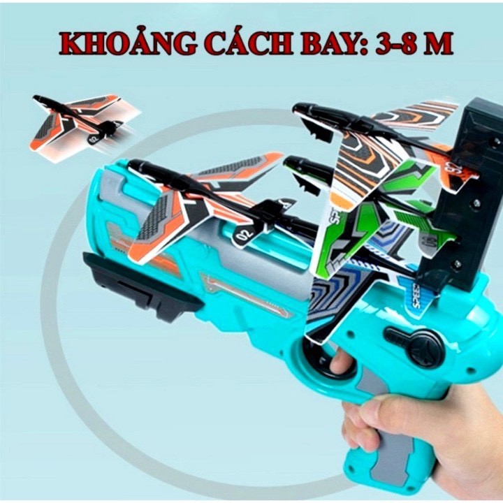 Súng Bắn Máy Bay Air Battle Cho Bé, Đồ Chơi Phóng Máy Bay Lượn Mô Hình