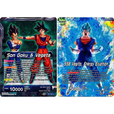 Thẻ bài Dragonball - TCG - Son Goku &amp; Vegeta | SSB Vegito, Energy Eruption / BT7-025'