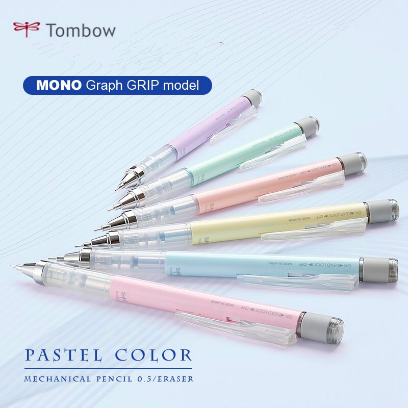 Bút chì kim cơ khí lắc tombow mono graph pastel shake shaker ngòi 0.5mm ( Chọn màu gì để lại ở phần ghi chú )