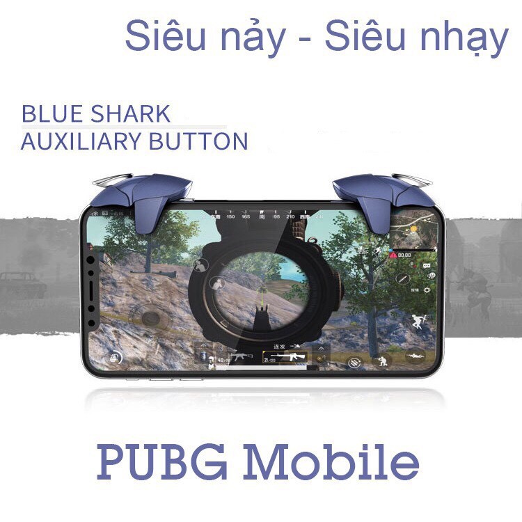 Nút chơi game cá mập cao cấp siêu nhạy hỗ trợ game Pubg, Freefire, Ros,...