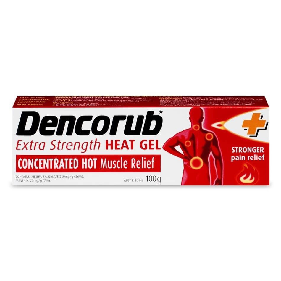 Dầu Xoa Bóp Dencorub Heat Gel 100g - Úc