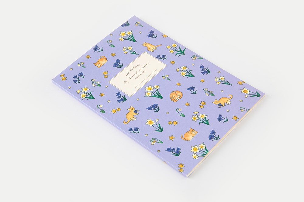 Sổ Tay ARTBOX Hàn Quốc Khu Vườn Mèo Màu Tím Pastel