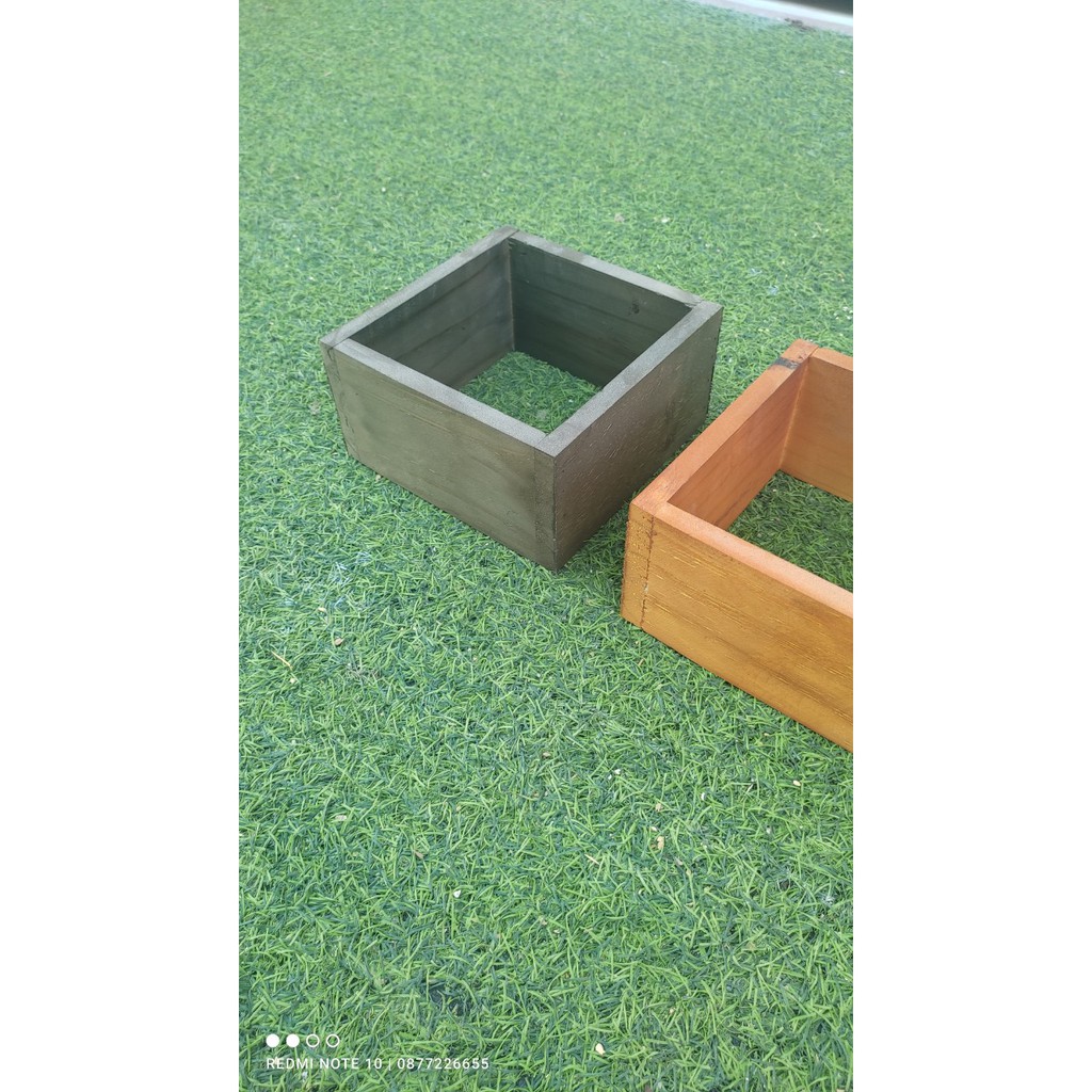 Kệ gỗ thông trang trí 1 ô vuông 15 x 15 x 9 HPKTT 23, ô trang trí decor