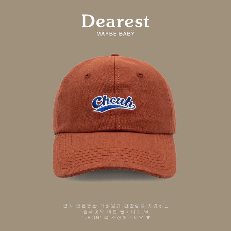 Mũ lưỡi trai họa tiết thêu chữ Cheuh nhiều màu sắc cho nam nữ