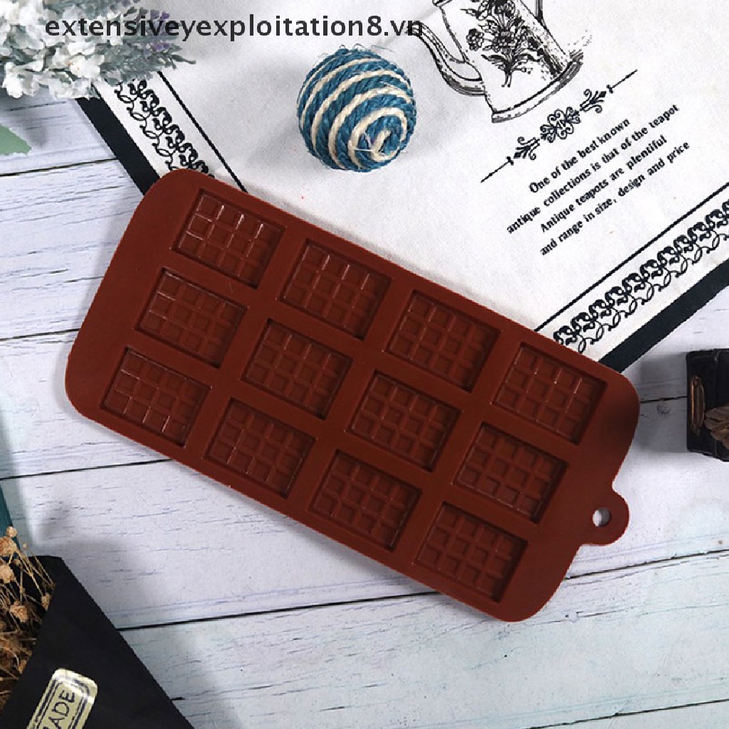 Khuôn Silicon Làm Kẹo / Chocolate Mini 12 Ngăn Chuyên Nghiệp