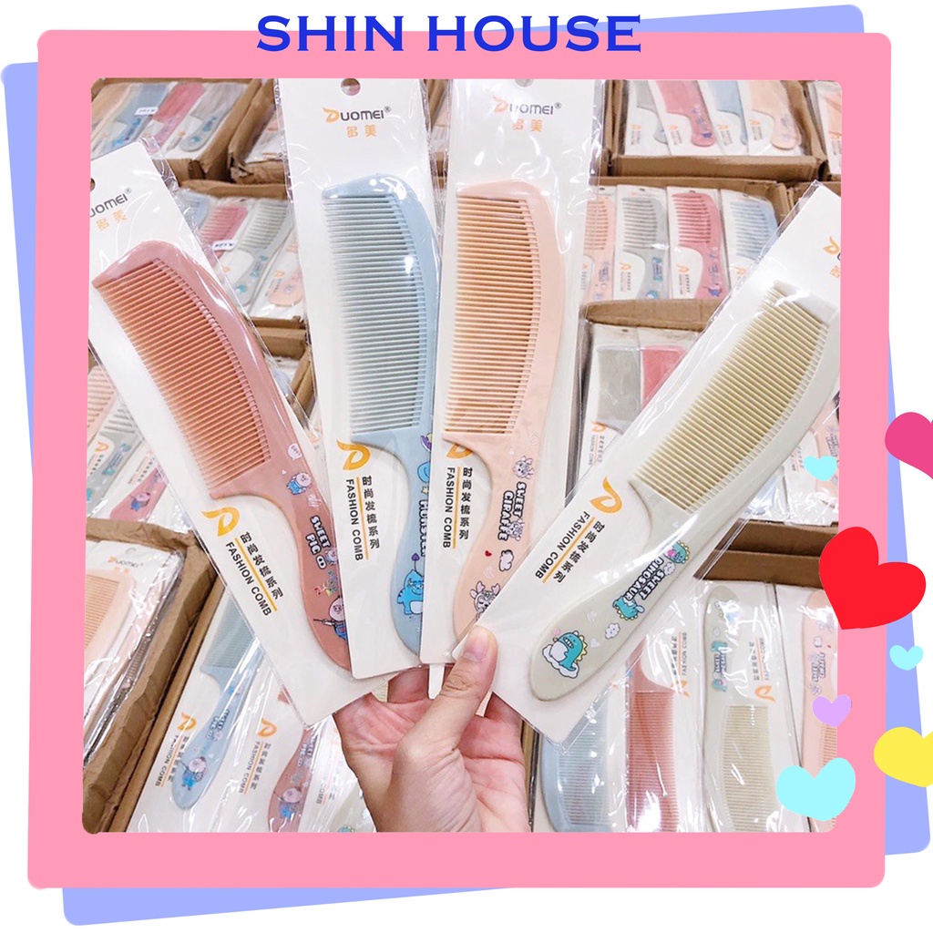 Lược chải tóc TK315 họa tiết hình thú dễ thương - mẫu ngẫu nhiên