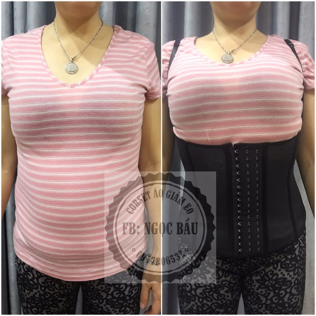 Vest Latex Áo định hình eo/lưng (Corset Ngọc Bầu)