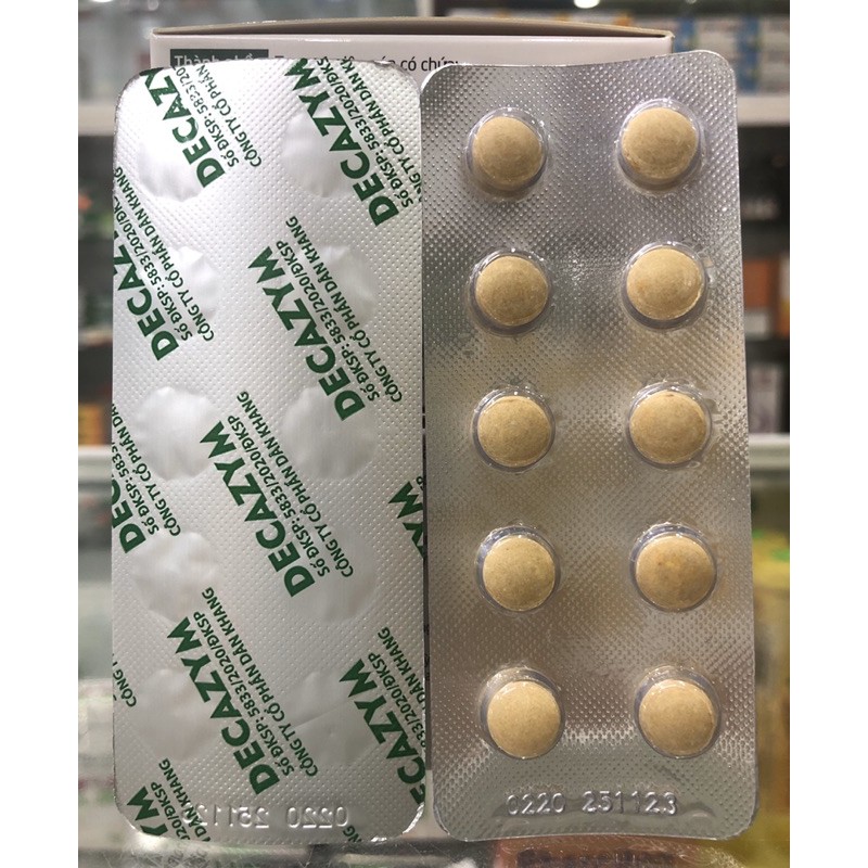 DECAZYM - 100 viên - Hỗ trợ giảm biểu hiện sưng đau, tụ máu, phù nề do viêm, chấn thương phần mềm