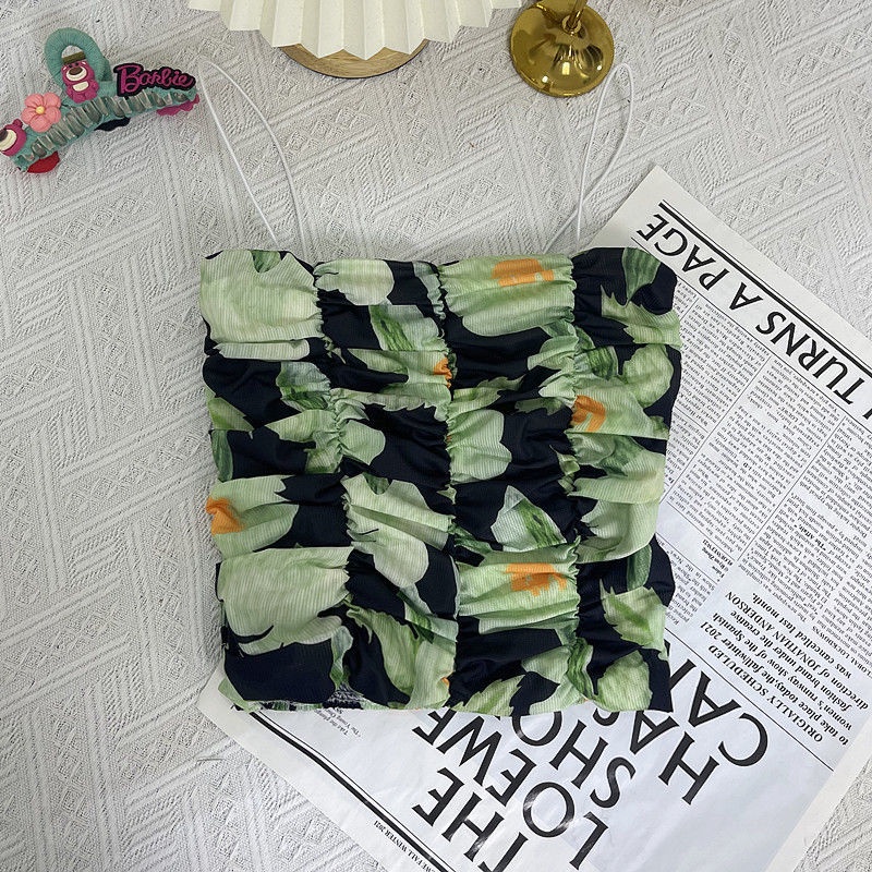 Áo Hai Dây Dáng Ôm Phong Cách Retro