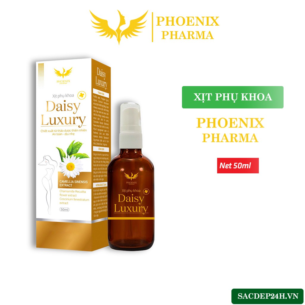Xịt phụ khoa Daisy Luxury ngăn ngừa viêm nhiễm chai 50ml - SACDEP24H.VN Dược Mỹ Phẩm Phoenix