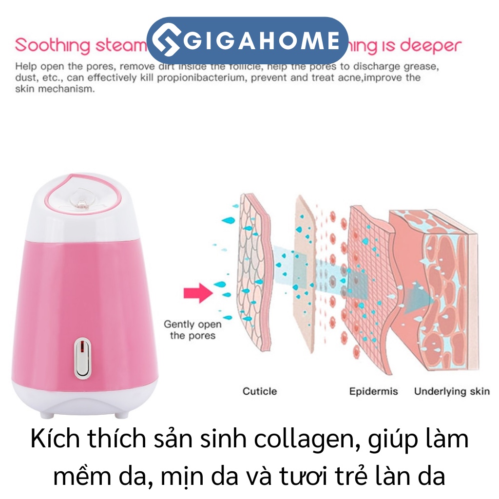 Máy Xông Hơi Mặt Hoa Quả, Thảo Dược Bằng Hơi Nước GIGAHOME Cấp Ẩm Cho Da 9926