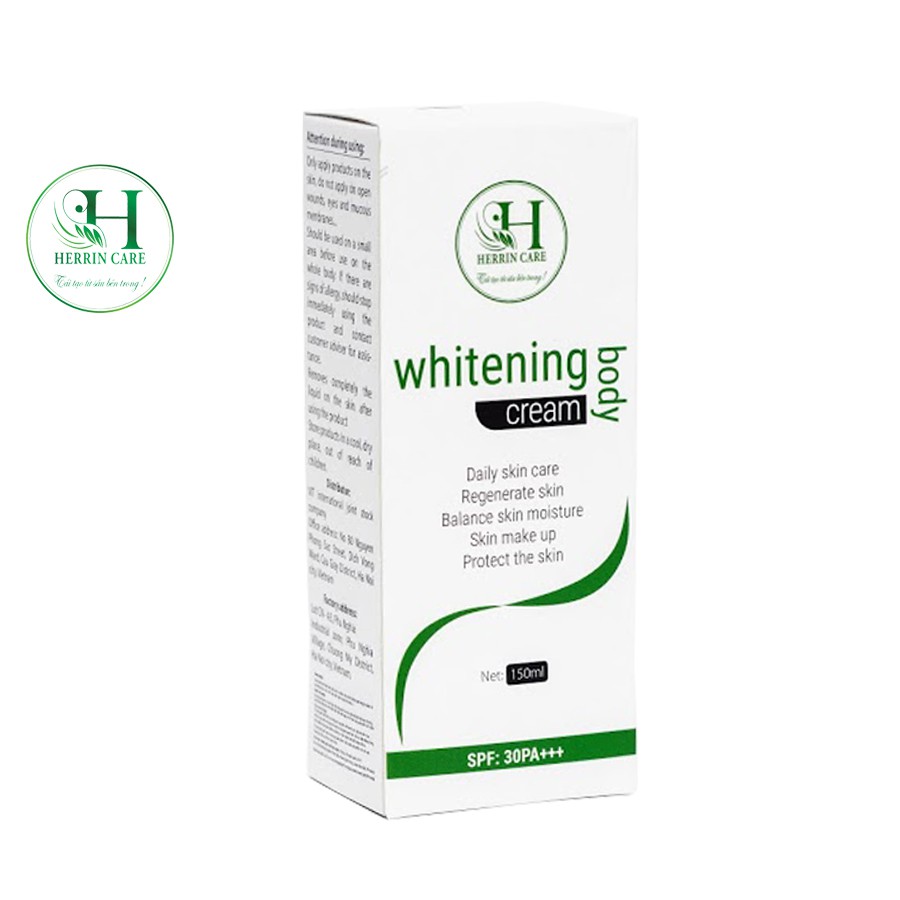 Kem dưỡng trắng da HERRIN CARE Whitening Body Cream SPF30++ 150ml