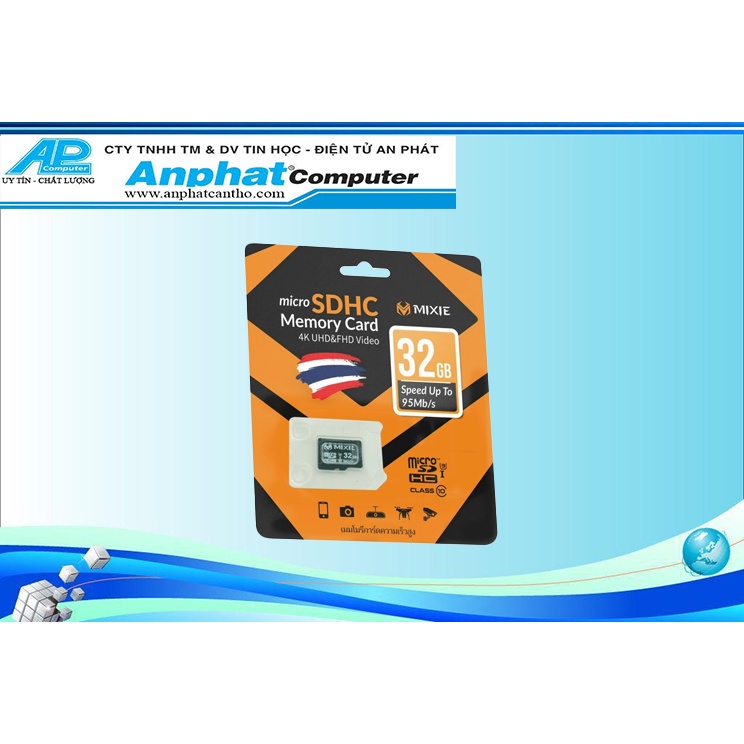Thẻ nhớ MIXIE microSDHC 32GB Class 10 - Hàng Chính Hãng - Bảo hành 12 tháng
