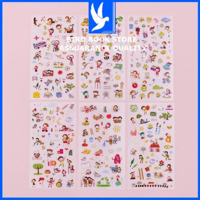 Combo 6 tờ sticker 💕𝑭𝒓𝒆𝒆𝒔𝒉𝒊𝒑💕 bộ sưu tập dán thế giới trò chơi Birdbook