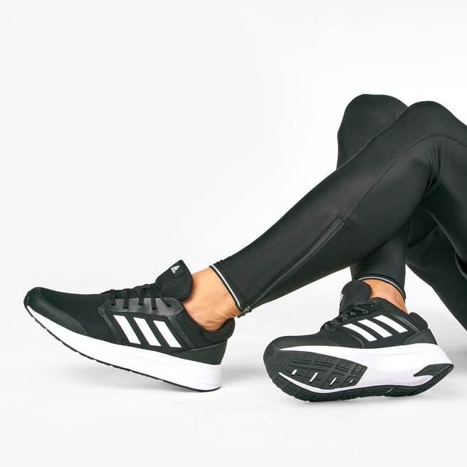 Giày ADIDAS Galaxy 5 Nam đen đế trắng FW5717 - CHÍNH HÃNG bill hàn