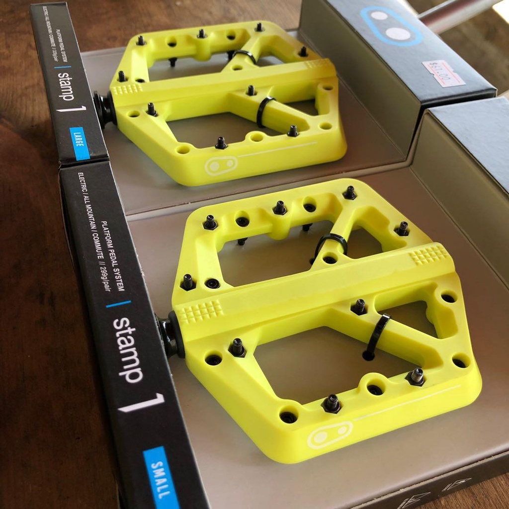 Pedal Xe Đạp Crank Brothers Stamp 1 Trục Thép Mạ Crôm Siêu Nhẹ Kích Cỡ  Large Và Small Dành Cho Xe Đạp MTB