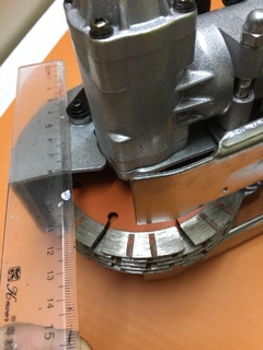 Máy cắt đá tạo rãnh 5 lưỡi phi 125