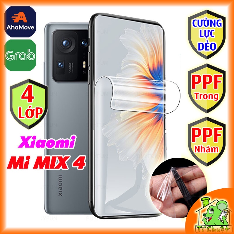 [Mặt Trước-Ảnh Thật] Dán PPF Xiaomi Mi MIX 4 Cường Lực Dẻo Trong/ Nhám