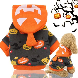 Quần áo thú cưng - khoác nỉ Halloween