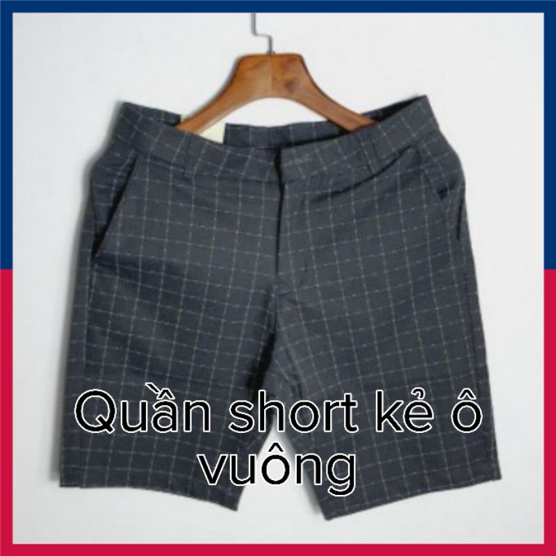 Quần đùi nam, Quần short nam Kaki kẻ ô MEN'SPORT cao cấp thời trang MA2102