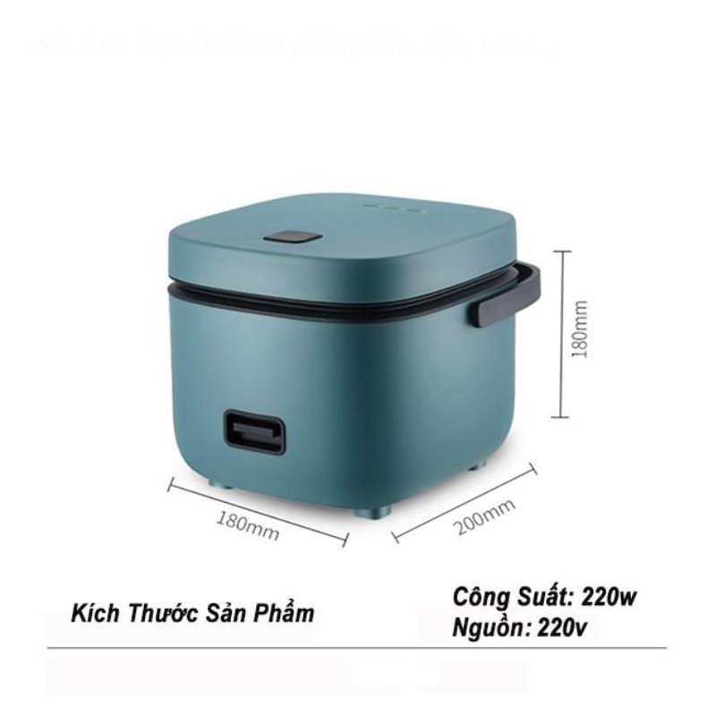 [HÀNG MỚI VỀ] Nồi cơm điện đa năng Mini JIASHI 1,2L hàng nội địa cao cấp (Tặng khay hấp + 1 bộ giao kéo) | BigBuy360 - bigbuy360.vn