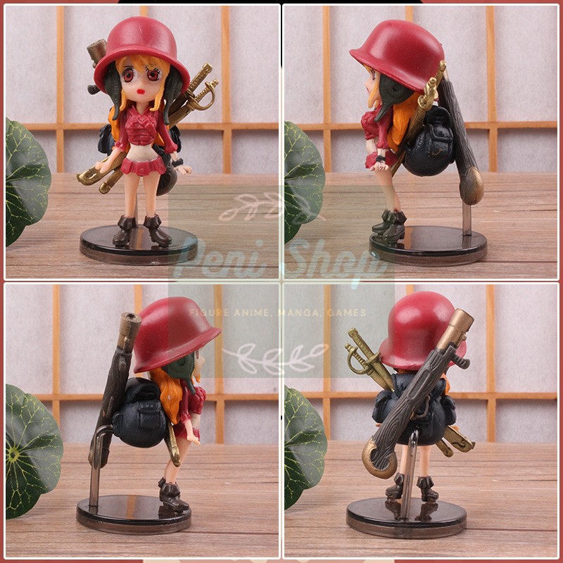 Bộ 9 Mô Hình One Piece Chibi Figure Nhân Vật Luffy Zoro Nami Usop Sanji Chopper Robin Franky Brook Cao 9cm Anime