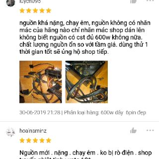 Nguồn máy tính ADB 600w công suất thực