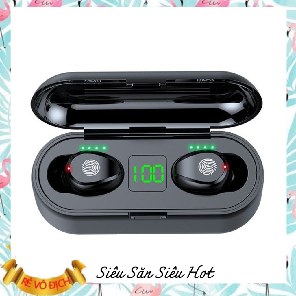 Tai Nghe Bluetooth Không Dây Amoi F9 Nút Cảm Ứng Kiêm Pin Sạc Dự Phòng comet_shop01 | BigBuy360 - bigbuy360.vn