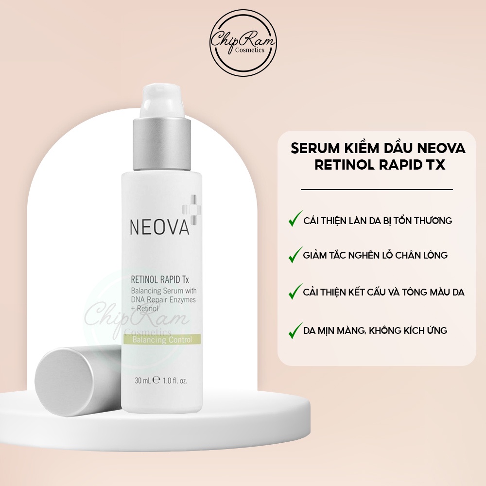 Serum kiềm dầu Neova Retinol Rapid Tx 30ml cho da dầu mụn