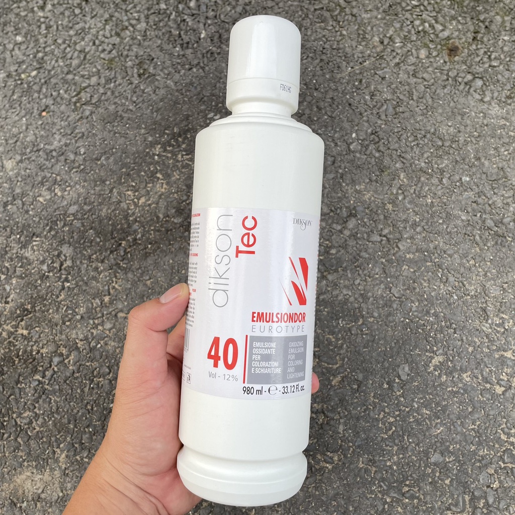 Oxy trợ nhuộm tóc DIKSON TEC EMULSIONDOR 980ml