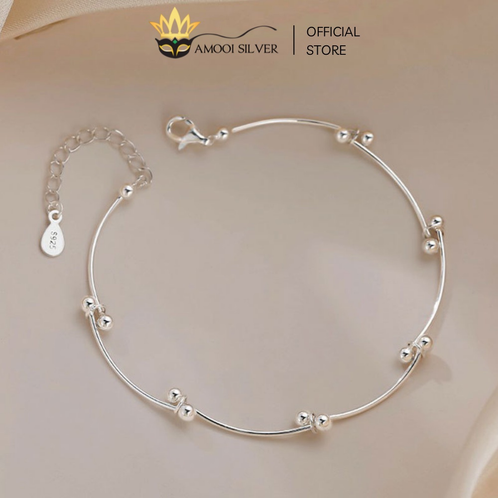 Lắc tay bạc S925 khúc mối nối duy chuyển - Amooi Silver AT116