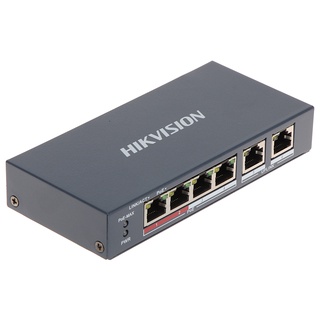 Chia mạng 4 cổng poe hikvsion ds-3e0106p-e/m 2 cổng uplink