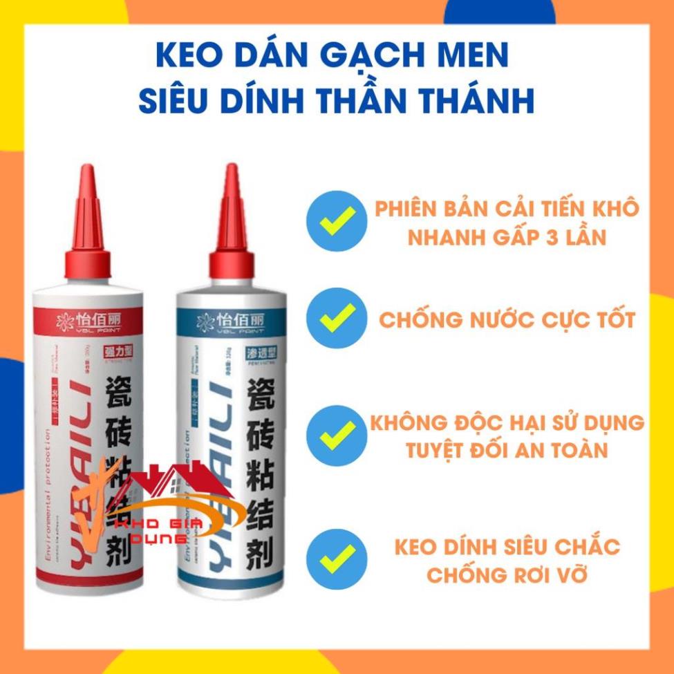 Keo Dán Gạch Men Siêu Dính Tiện Dụng Cho Gia Đình Thi Công Đơn giản