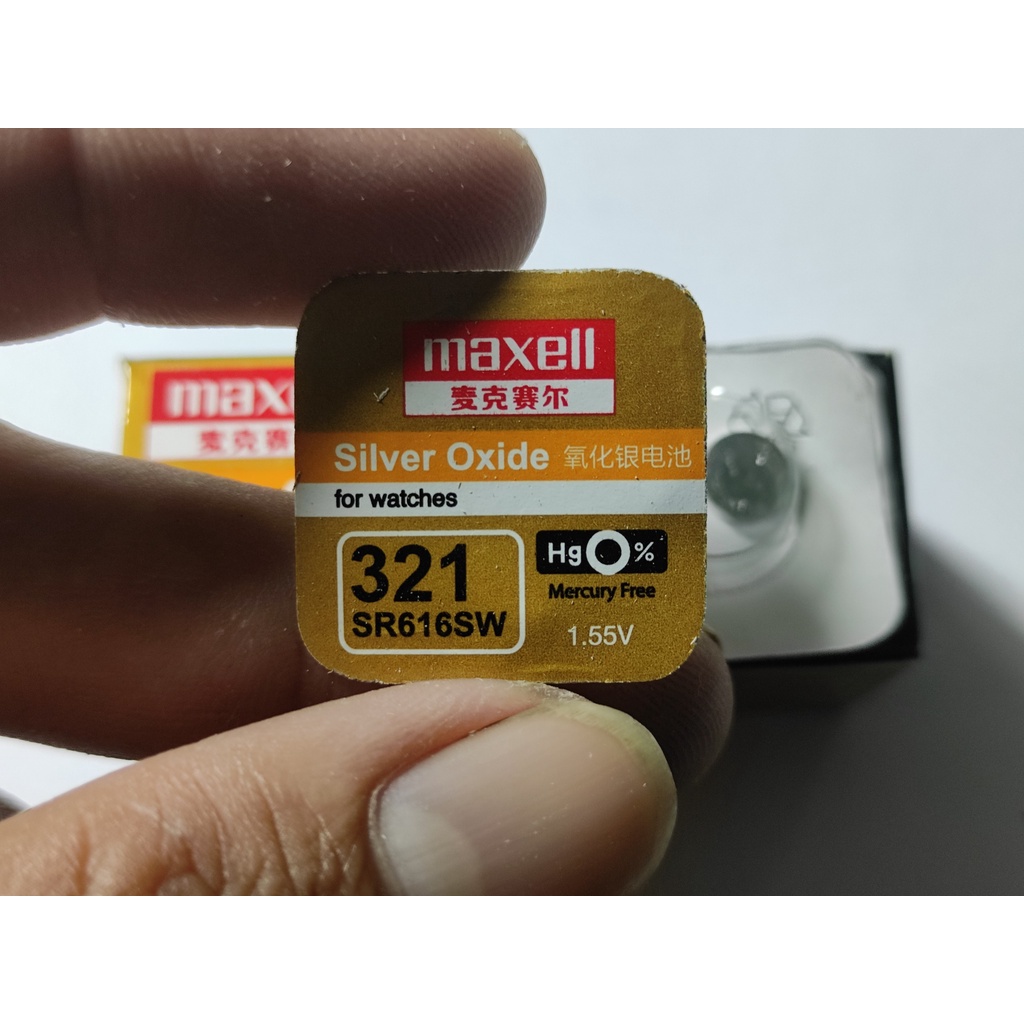 1 Viên Pin Đồng Hồ Maxell Nhật Bản SR616SW / 321 Loại Tốt