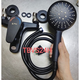 Bộ Sen Tắm Nóng Lạnh Sơn Tĩnh Điện Màu Đen,Củ sen tắm nóng lạnh màu đen