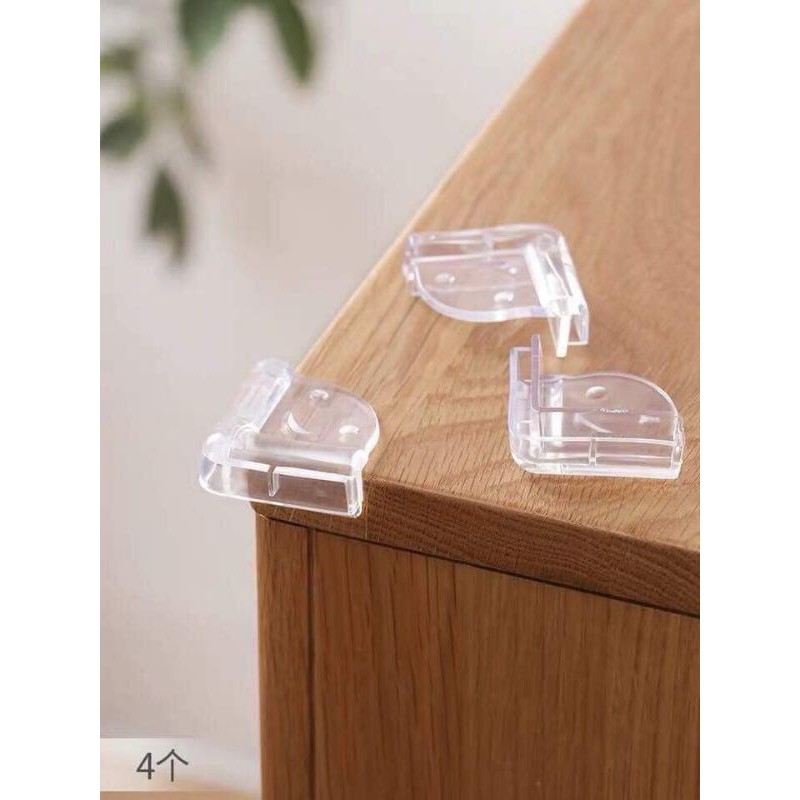 SÉT 4 MIẾNG NHỰA DẺO SILICON BỌC GÓC BÀN,BẢO VỆ AN TOÀN CHO BÉ