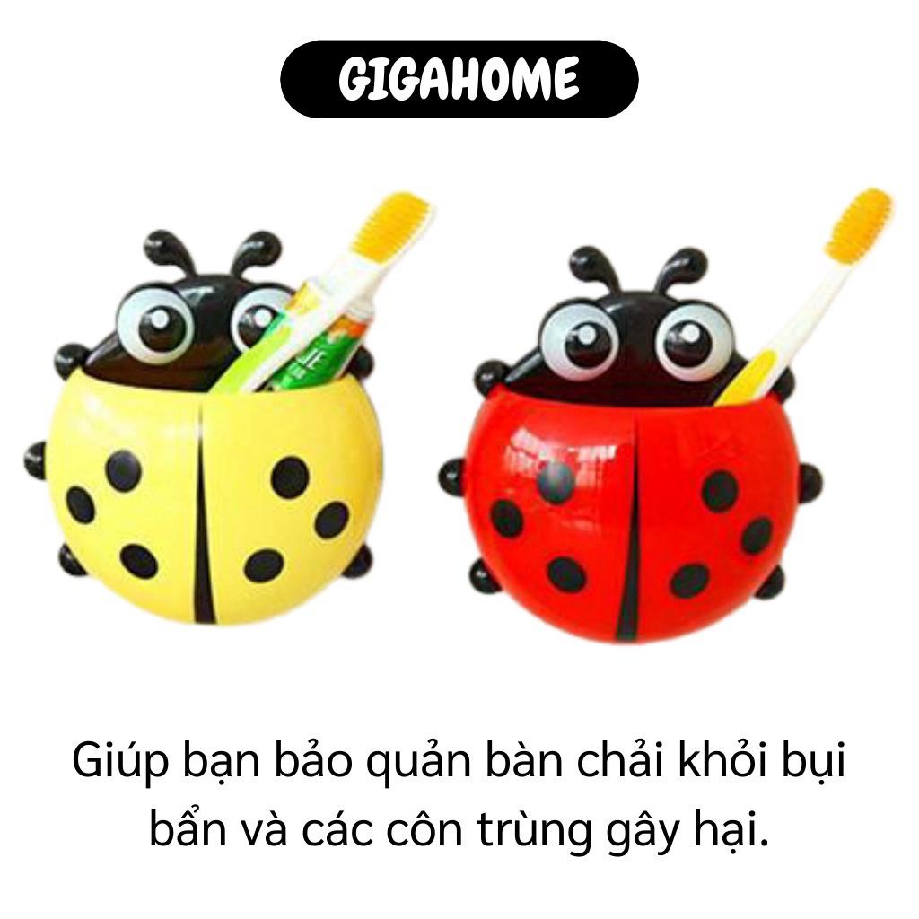 Dụng cụ để bàn chải đánh răng và kem đánh răng GILA HOME hình chú bọ ngộ nghĩnh chất liệu nhựa bền, đẹp kích thước 17cm