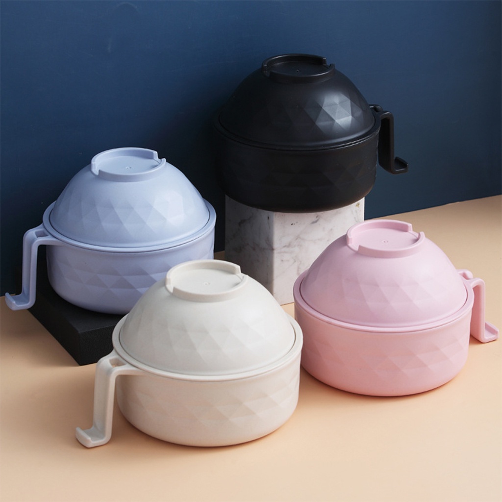 Bộ Tô Ramen 1200ml Chống Trượt Có Thể Tháo Rời Tiện Dụng Cho Sinh Viên