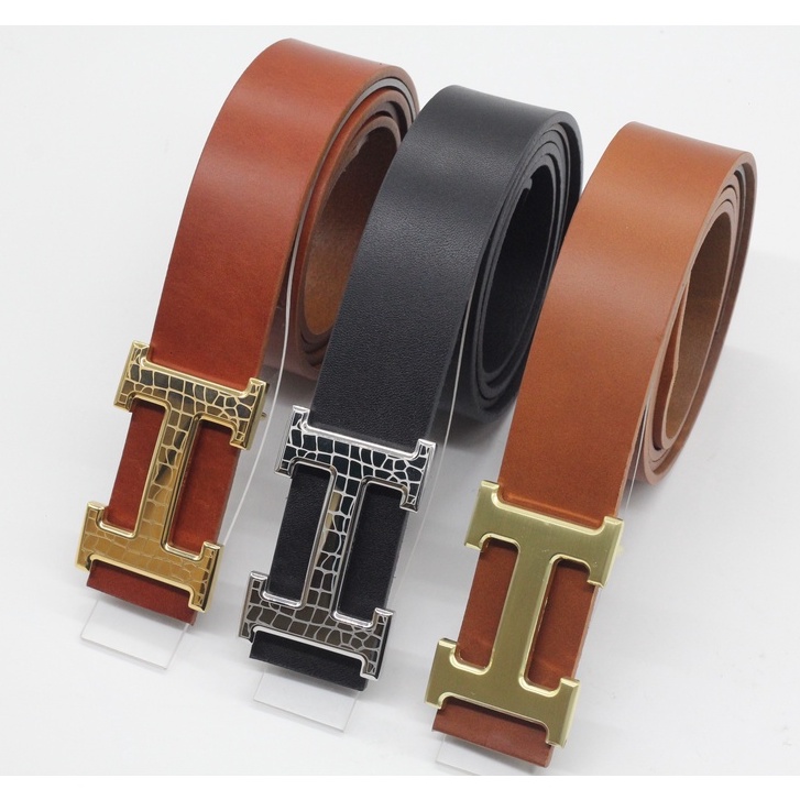 Thắt Lưng Dây Nịt Nam Da Bò Vachetta Nhập Khẩu Cao Cấp Nguyên Tấm Siêu Mềm Kèm Khóa Xịn Chữ H Không Gỉ, BH 12 Tháng