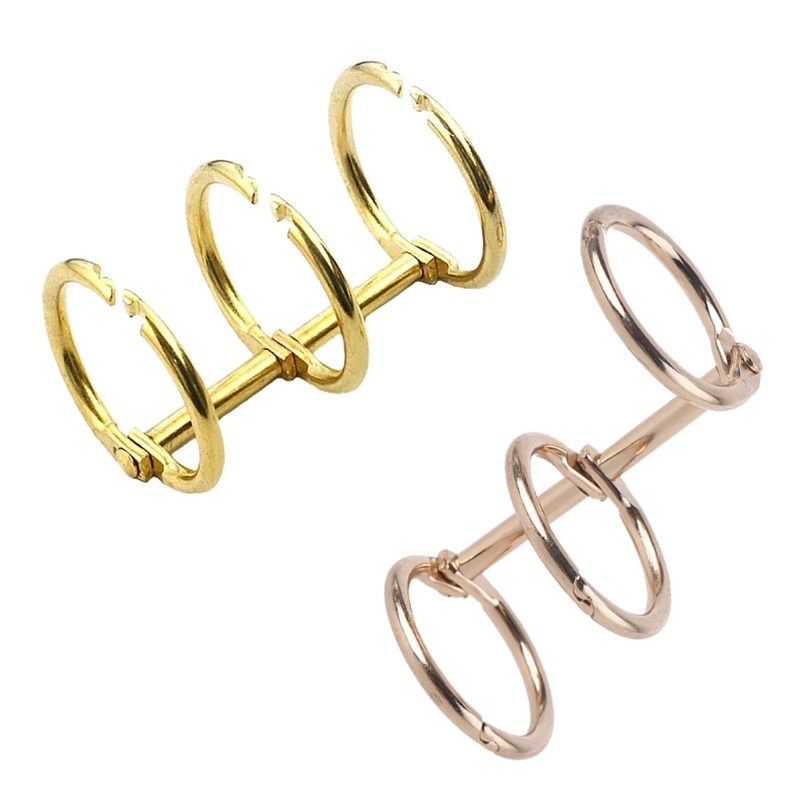 Bản lề đóng gáy sách tờ rời dạng vòng kim loại dành cho album ảnh/sổ lưu niệm thủ công tiện dụng cho văn phòng