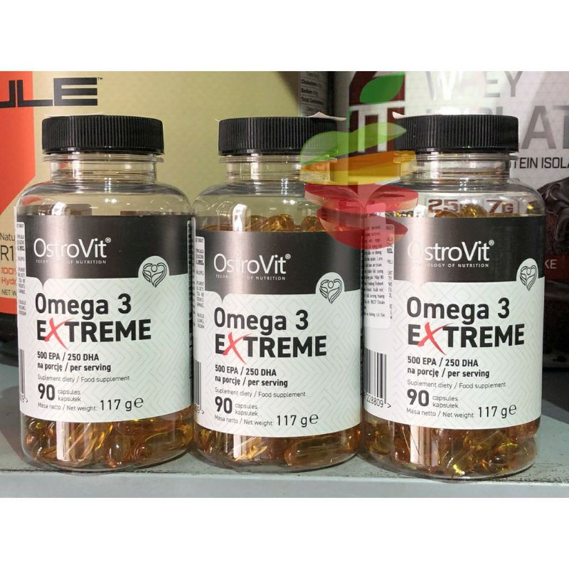 Viên Uống Dầu Cá Cô Đặc OMEGA 3 EXTREME OSTROVIT - 90 viên