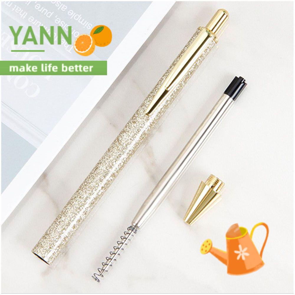 Bút bi bấm kim loại thiết kế sáng tạo cho văn phòng trường học