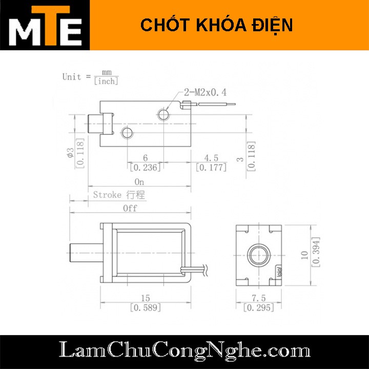 Khóa điện mini 6V DIY két sắt mini